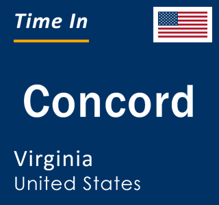 Current local time in Concord, Virginia, United States