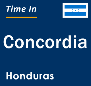 Current local time in Concordia, Honduras