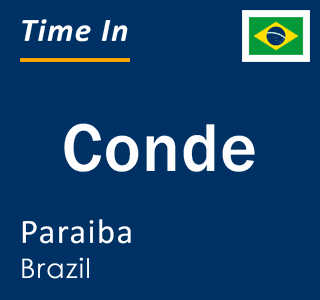 Current local time in Conde, Paraiba, Brazil