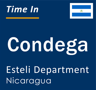 Current local time in Condega, Esteli Department, Nicaragua