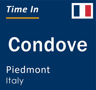 Current local time in Condove, Piedmont, Italy