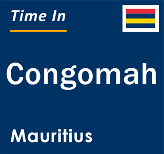 Current local time in Congomah, Mauritius