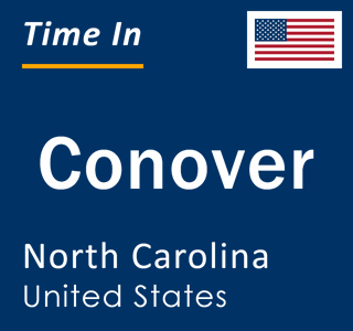 Current local time in Conover, North Carolina, United States