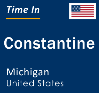 Current local time in Constantine, Michigan, United States