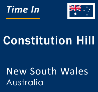 Current local time in Constitution Hill, New South Wales, Australia