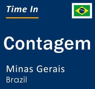 Current time in Contagem, Minas Gerais, Brazil
