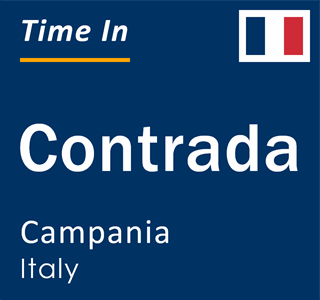 Current local time in Contrada, Campania, Italy