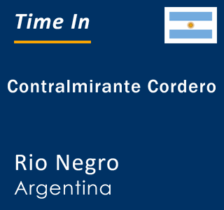 Current local time in Contralmirante Cordero, Rio Negro, Argentina
