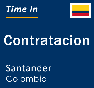 Current local time in Contratacion, Santander, Colombia