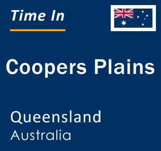 Current local time in Coopers Plains, Queensland, Australia