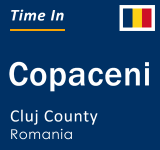 Current local time in Copaceni, Cluj County, Romania