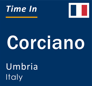 Current local time in Corciano, Umbria, Italy