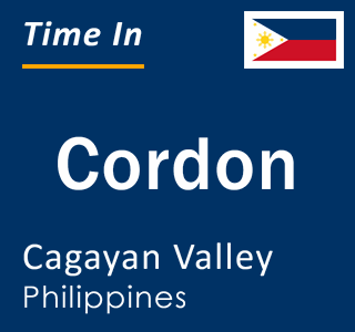 Current local time in Cordon, Cagayan Valley, Philippines