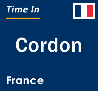 Current local time in Cordon, France