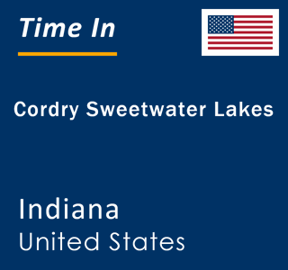 Current local time in Cordry Sweetwater Lakes, Indiana, United States