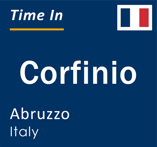 Current local time in Corfinio, Abruzzo, Italy