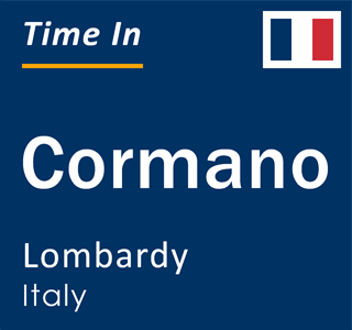 Current local time in Cormano, Lombardy, Italy