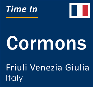 Current local time in Cormons, Friuli Venezia Giulia, Italy