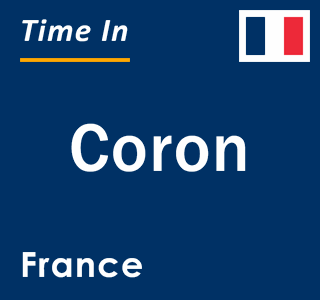 Current local time in Coron, France