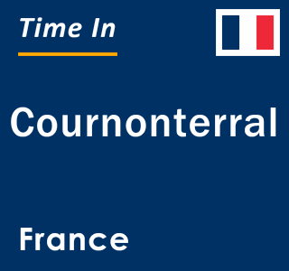 Current local time in Cournonterral, France