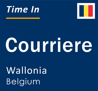 Current local time in Courriere, Wallonia, Belgium