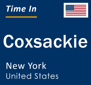 Current local time in Coxsackie, New York, United States