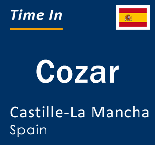 Current local time in Cozar, Castille-La Mancha, Spain