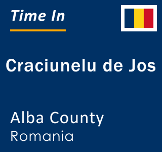Current local time in Craciunelu de Jos, Alba County, Romania