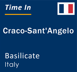 Current local time in Craco-Sant'Angelo, Basilicate, Italy