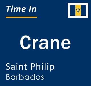 Current local time in Crane, Saint Philip, Barbados