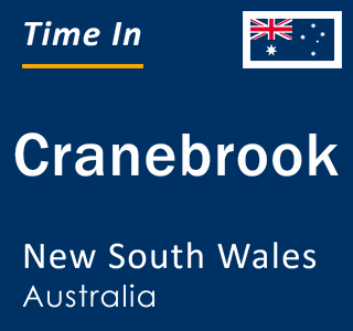 Current local time in Cranebrook, New South Wales, Australia