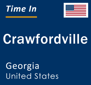 Current local time in Crawfordville, Georgia, United States