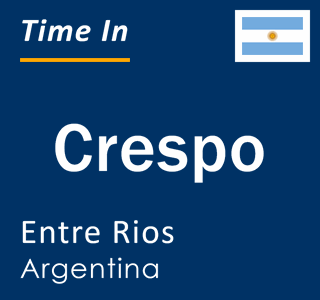 Current local time in Crespo, Entre Rios, Argentina