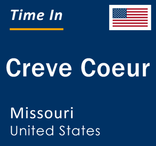 Current local time in Creve Coeur, Missouri, United States