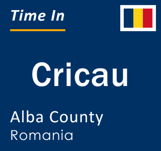 Current local time in Cricau, Alba County, Romania