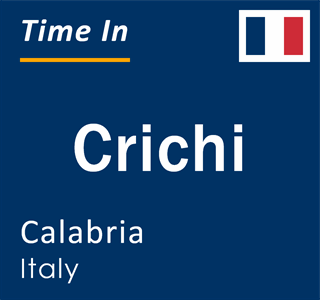 Current local time in Crichi, Calabria, Italy