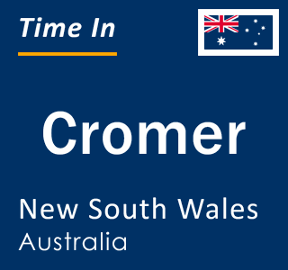 Current local time in Cromer, New South Wales, Australia