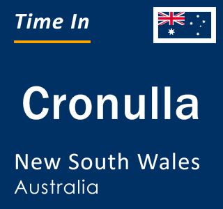 Current local time in Cronulla, New South Wales, Australia