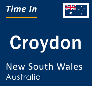 Current local time in Croydon, New South Wales, Australia