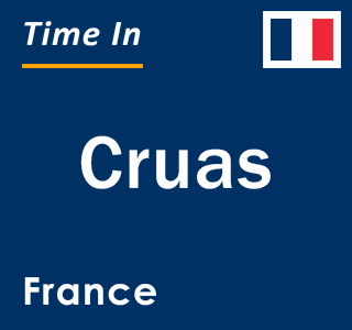 Current local time in Cruas, France