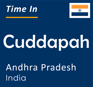 Current time in Cuddapah, Andhra Pradesh, India