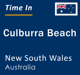 Current local time in Culburra Beach, New South Wales, Australia