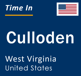 Current local time in Culloden, West Virginia, United States