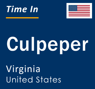 Current local time in Culpeper, Virginia, United States