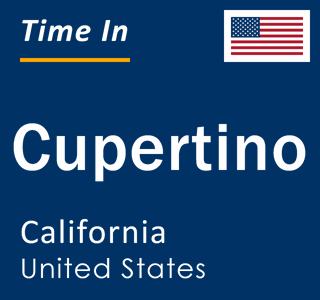 Current local time in Cupertino, California, United States