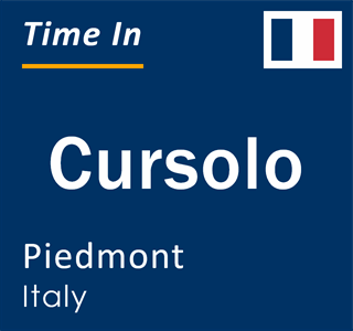 Current local time in Cursolo, Piedmont, Italy