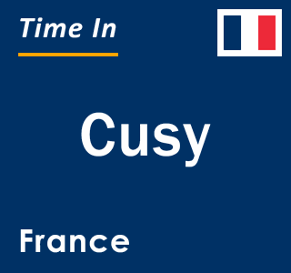 Current local time in Cusy, France