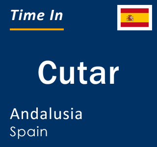 Current local time in Cutar, Andalusia, Spain