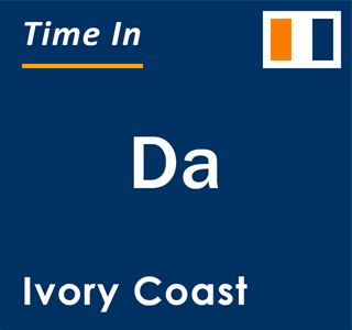 Current local time in Da, Ivory Coast