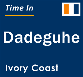 Current local time in Dadeguhe, Ivory Coast